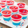 Red, White & Blue Gelatin Dessert Cups (Beef Gelatin Recipe)