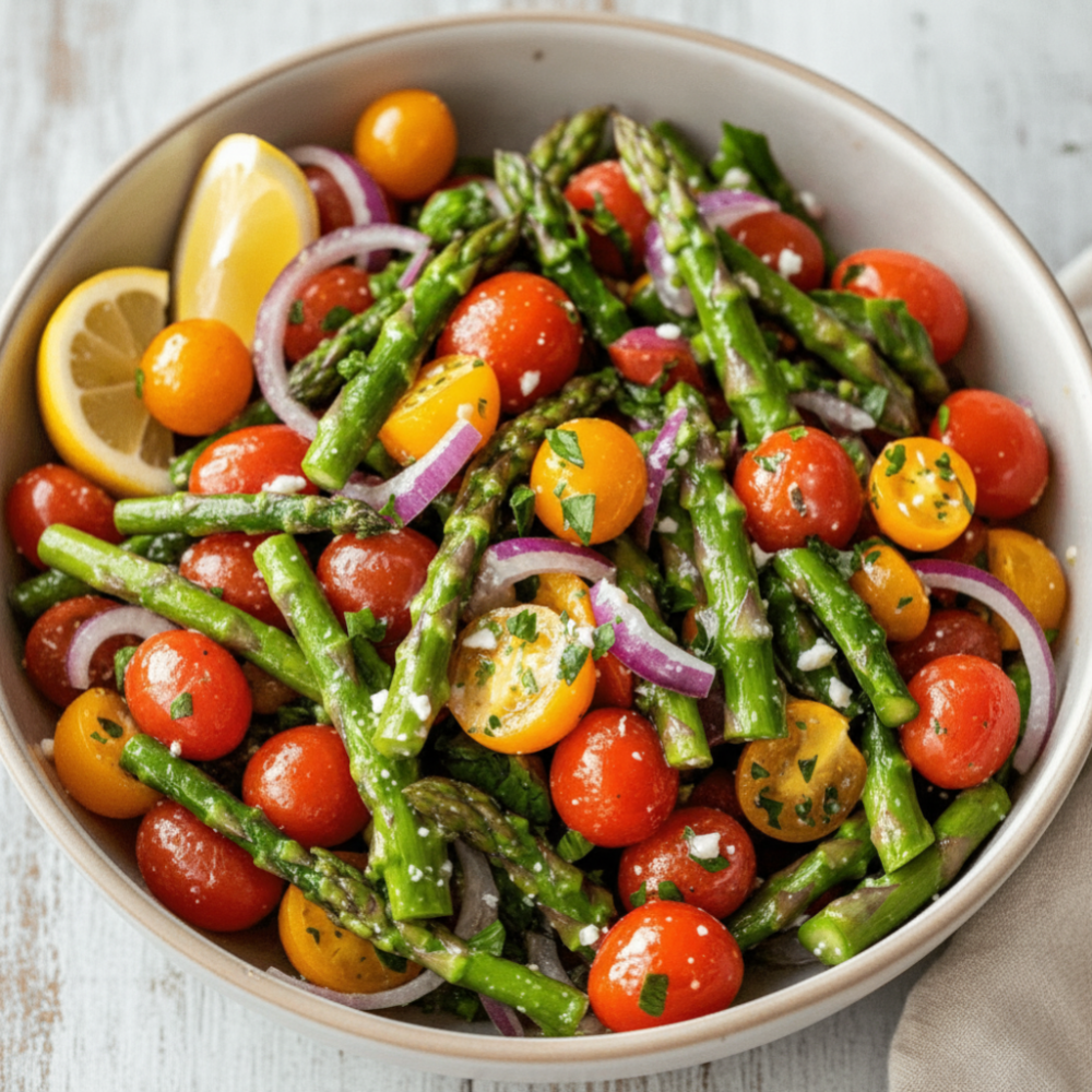Bright Asparagus Salad Lemon Vinaigrette Recipe