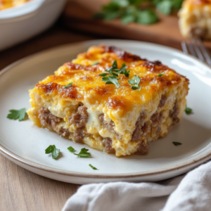 Hearty Beef and Egg Casserole Recipe (Easy Make-Ahead)