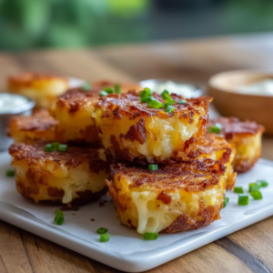 Crispy Loaded Beef Hashbrown Bites: Easy Brunch Appetizer