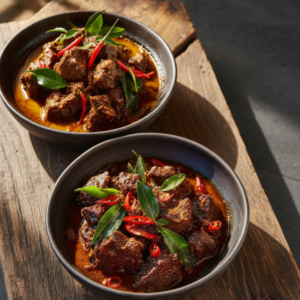 Authentic Spicy Coconut Braised Beef Recipe
