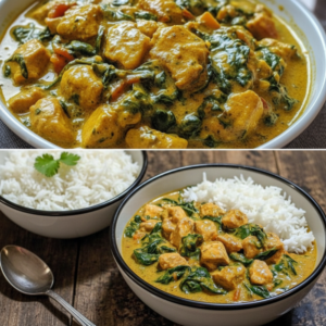 30-Minute Chicken Spinach Coconut Curry Recipe