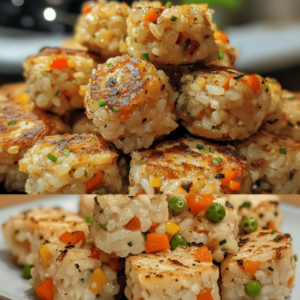Chicken Veggie Rice Bites: Quick 25-Minute Crispy Snack