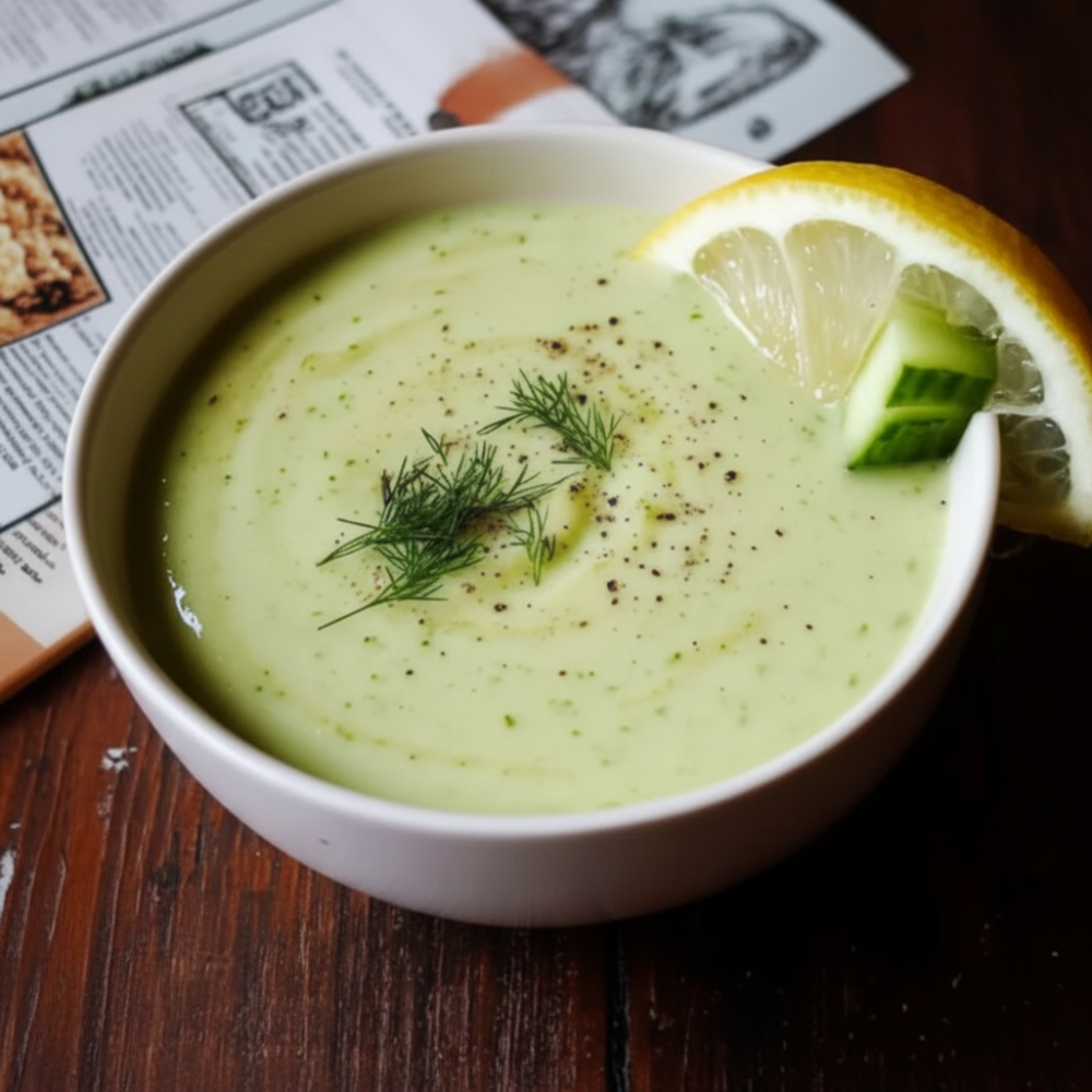 Refreshing Chilled Cucumber Avocado Soup Recipe