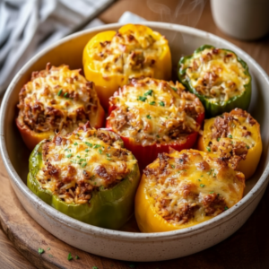 Traditional Beef and Rice Stuffed Bell Peppers Recipe
