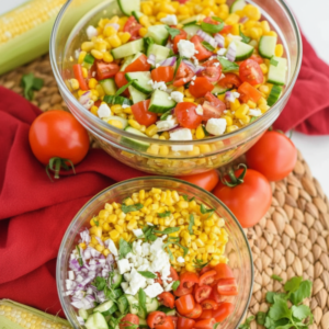 Refreshing Summer Sweet Corn Mix with Feta & Tomatoes 4 Refreshing Summer Sweet Corn Mix with Feta & Tomatoes