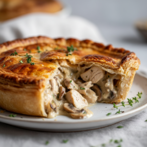 Creamy Chicken and Mushroom Pie Recipe
