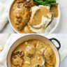 Garlic Skillet Chicken Cutlets in Cream Sauce