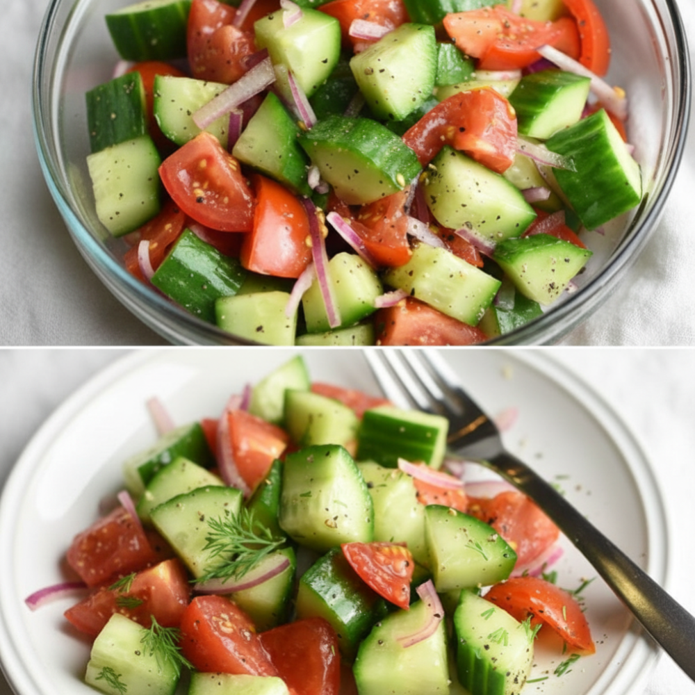 Refreshing Summer Tomato & Cucumber Side Dish Recipe