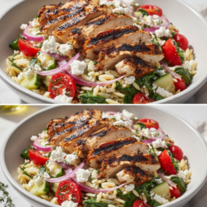 Fresh Grilled Chicken Orzo Salad Recipe