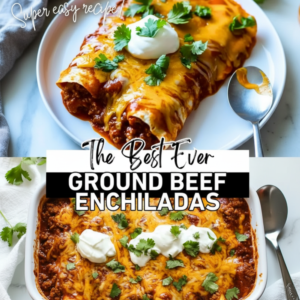 Easy Cheesy Baked Beef Enchiladas Recipe
