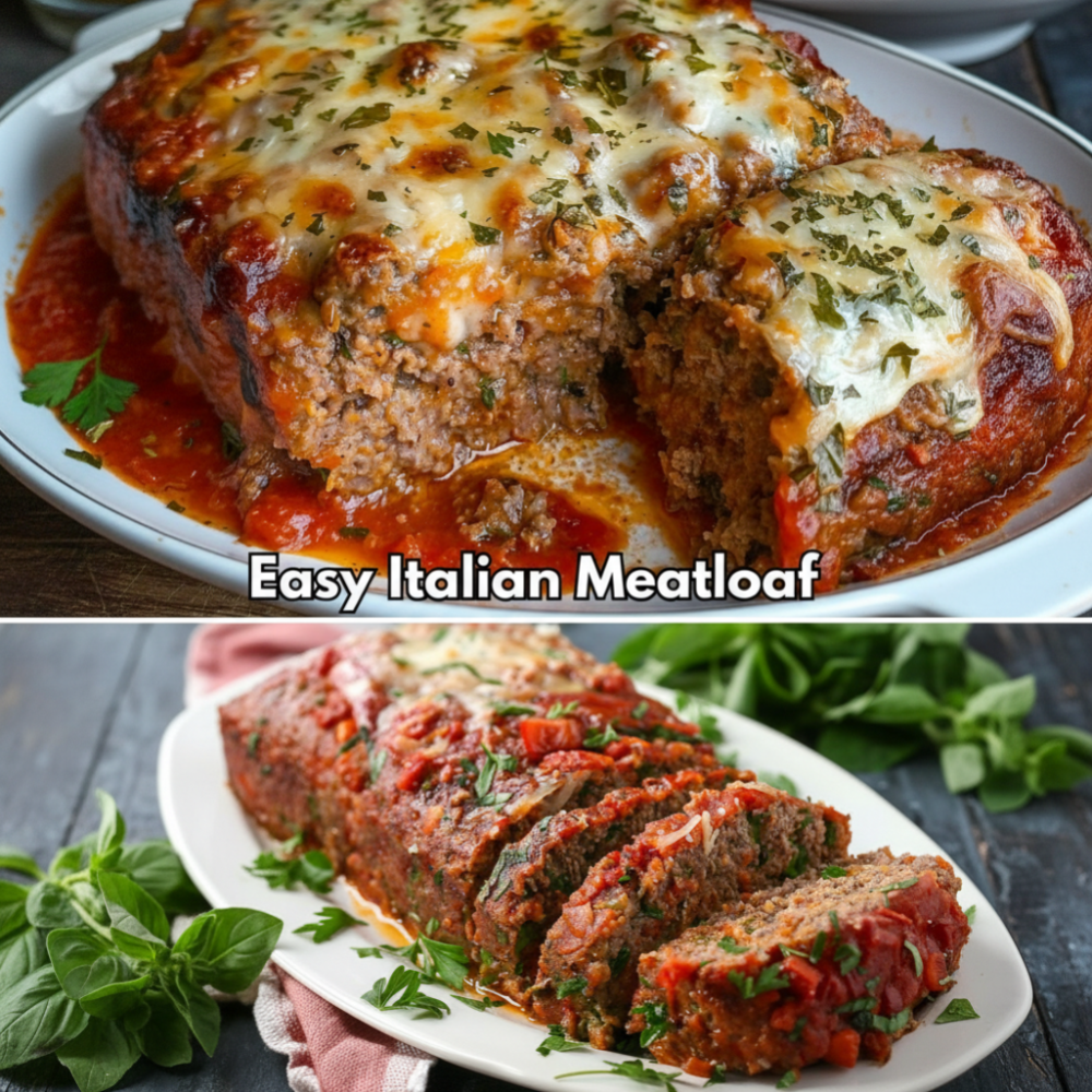 Easy Italian Meatloaf Recipe with Marinara and Cheese 1 Easy Italian Meatloaf Recipe with Marinara and Cheese
