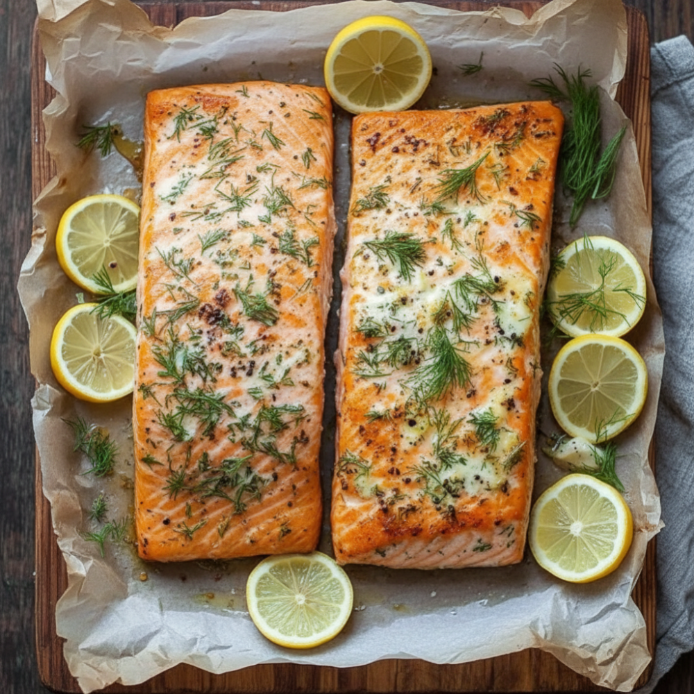 Easy Lemon Dill Baked Salmon Recipe