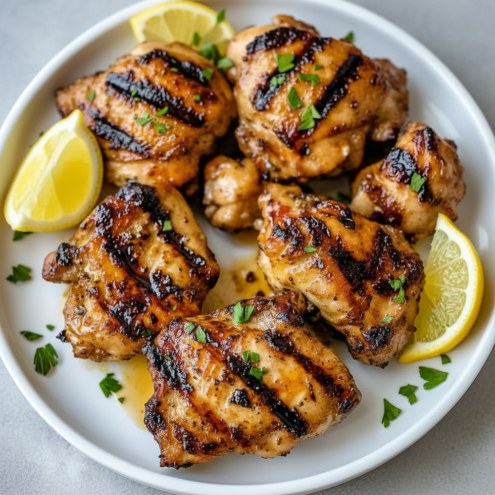Juicy Lemon Herb Grilled Chicken Thighs | Easy BBQ Recipe