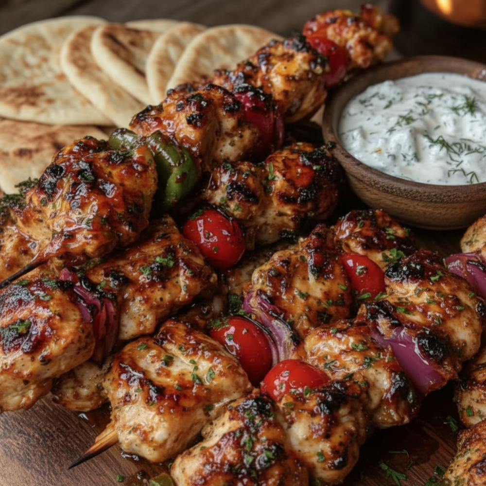 Easy Mediterranean Grilled Chicken Skewers Recipe