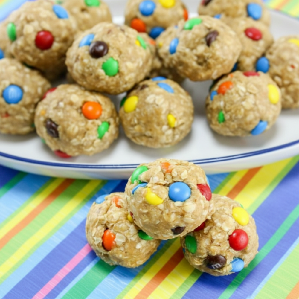 Easy No-Bake Monster Cookie Dough Bites (10-Minute Recipe)