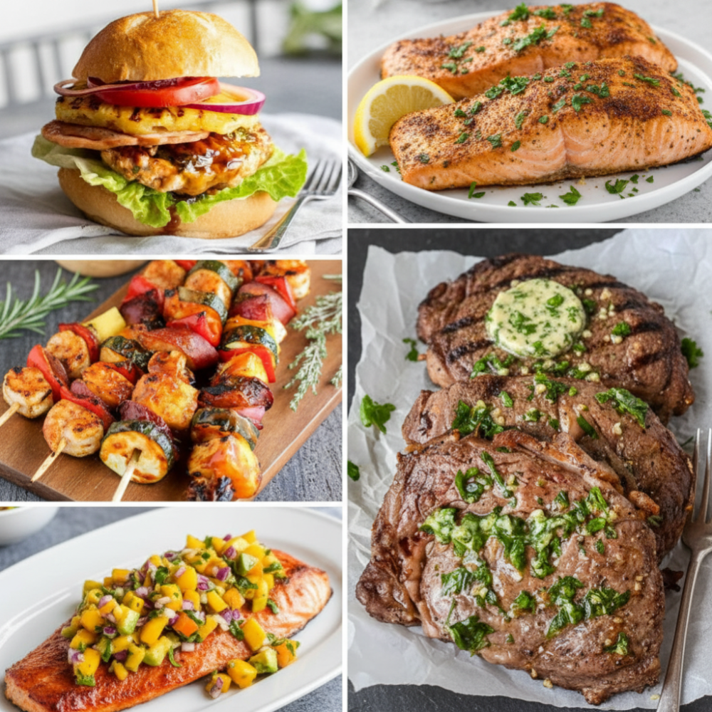 Delicious No Oven Summer Dinners: Hawaiian Burgers