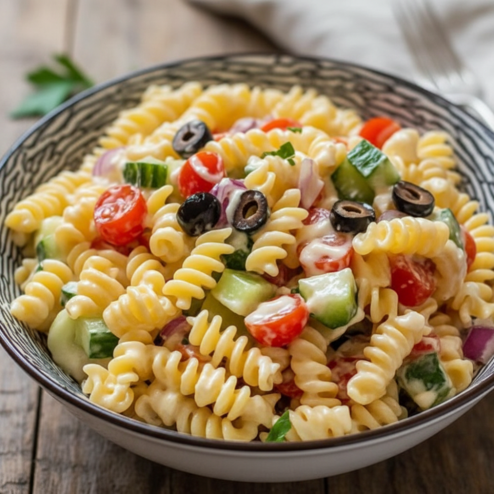 Zesty Italian Pasta Salad (Olive Garden Inspired)