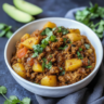Authentic Keema Aloo (Ground Beef and Potato Stew)