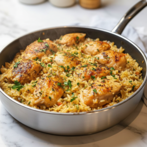 Easy One Pot Chicken and Rice Pilaf Recipe