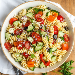 Quick & Fresh Mediterranean Pasta Salad Recipe