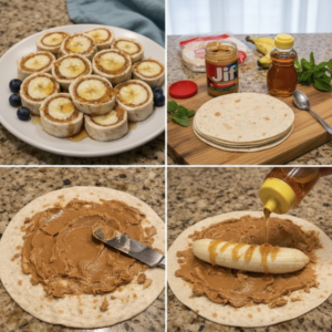 Quick & Easy Peanut Butter Banana Sushi Rolls 4 Quick & Easy Peanut Butter Banana Sushi Rolls