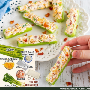 Loaded Ranch Stuffed Celery Recipe with Beef
