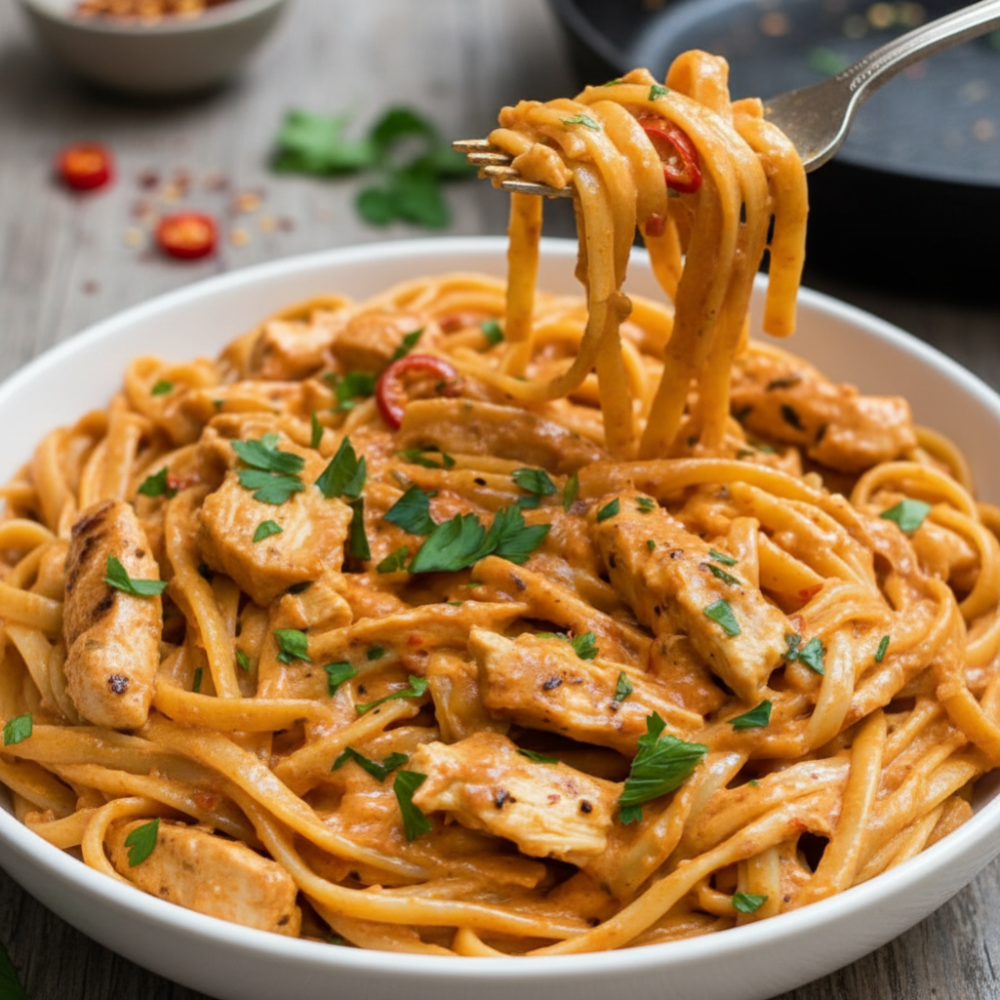 Creamy Spicy Chicken Pasta Recipe: Quick & Easy Dinner