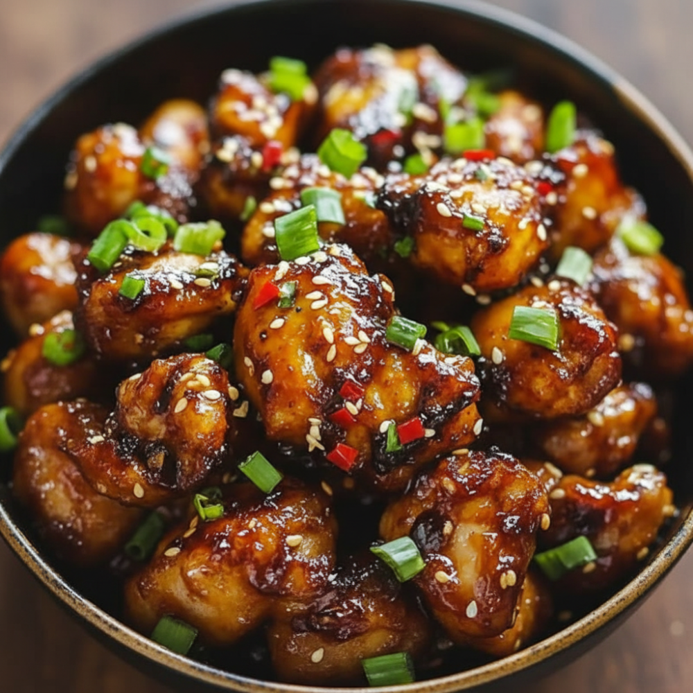 Quick & Zesty Spicy Ginger Chicken Bites