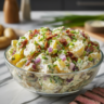 Creamy Steakhouse Potato Salad Recipe with Beef Bits