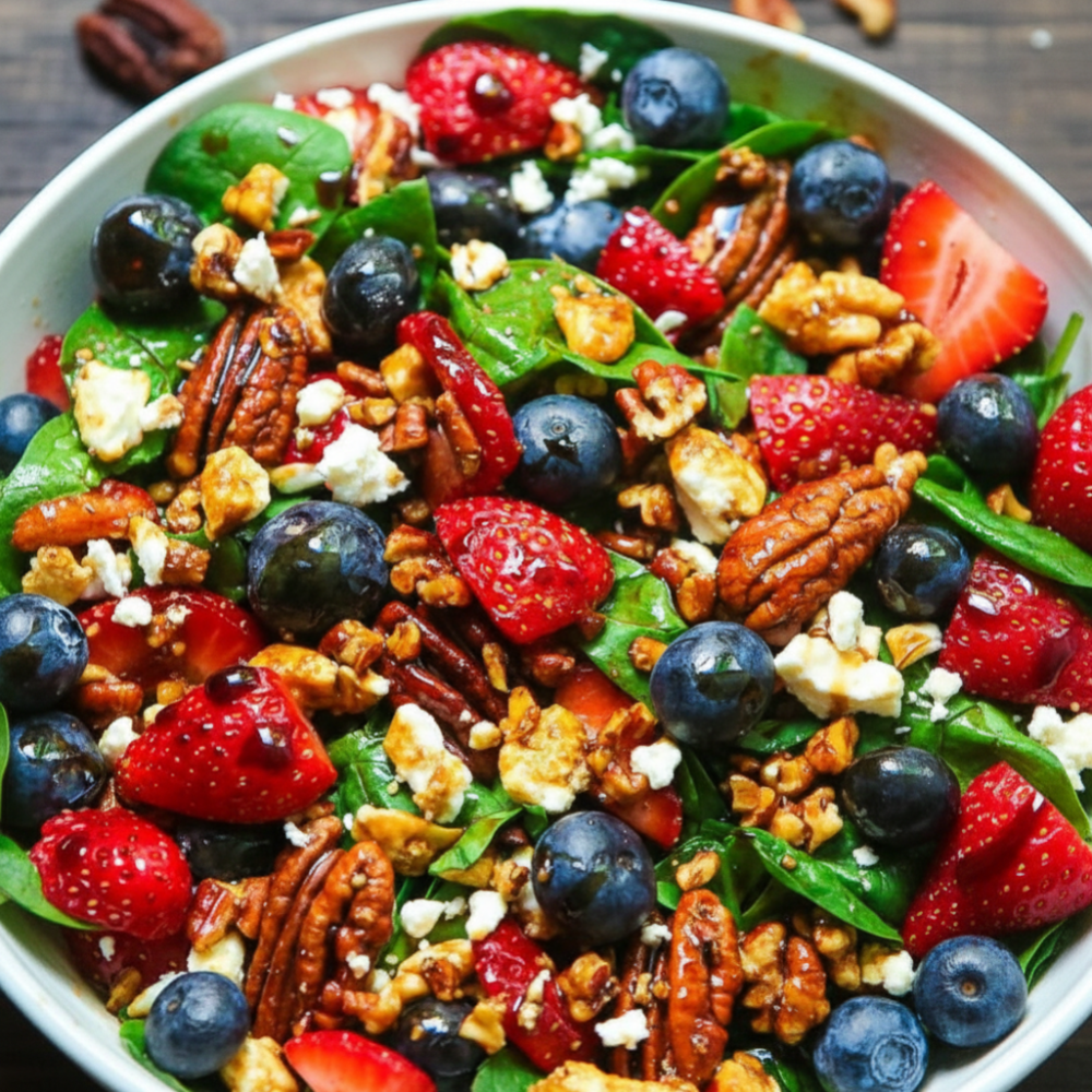 30-Minute Strawberry Spinach Salad with Balsamic Glaze 1 30-Minute Strawberry Spinach Salad with Balsamic Glaze