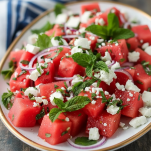 Easy Watermelon Feta Salad Recipe for Summer Brunch