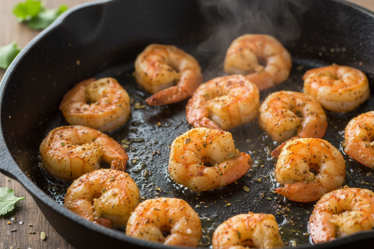 20 Minute Shrimp Tacos with Mango Salsa preparation step 2