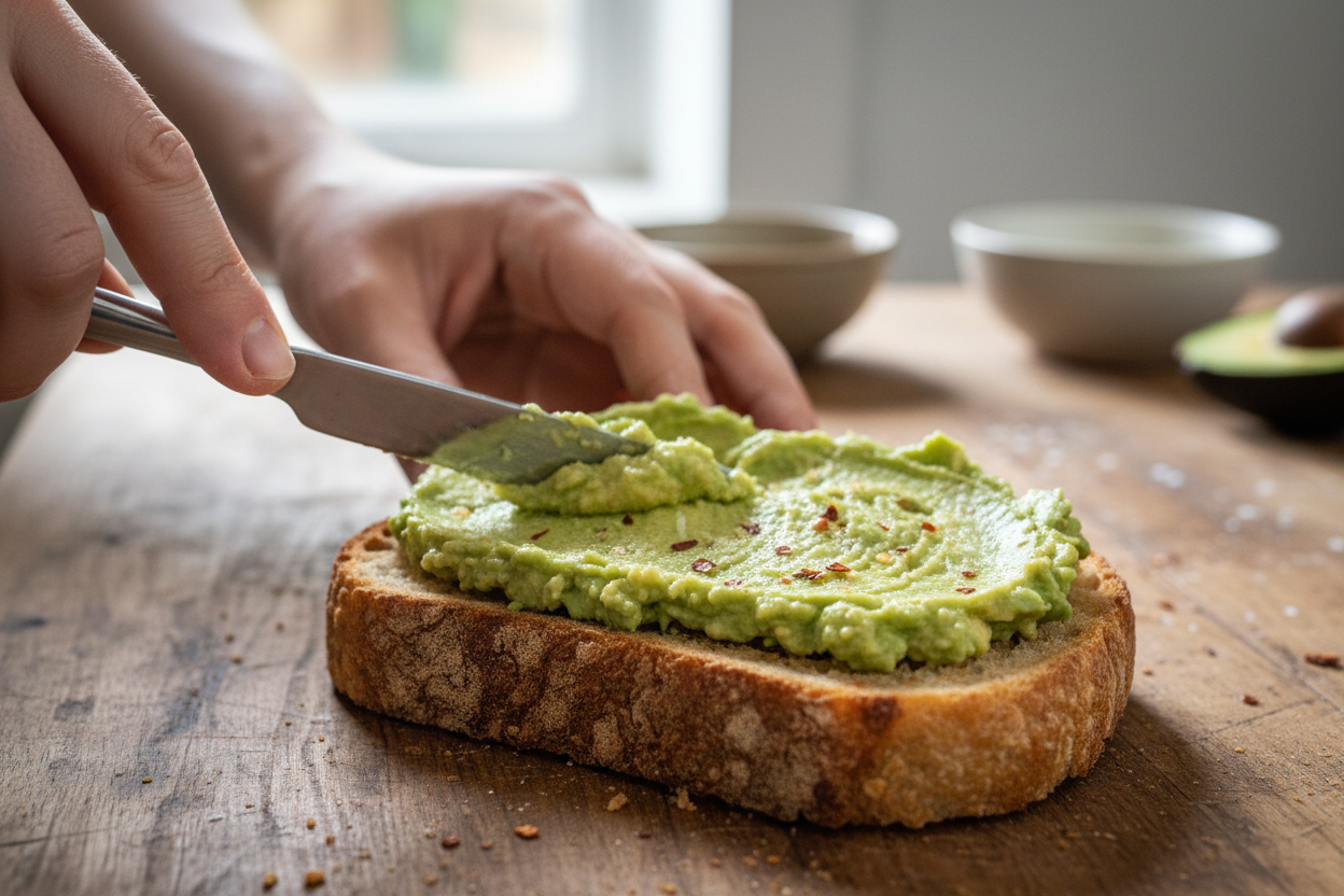 Avocado Toast preparation step 2