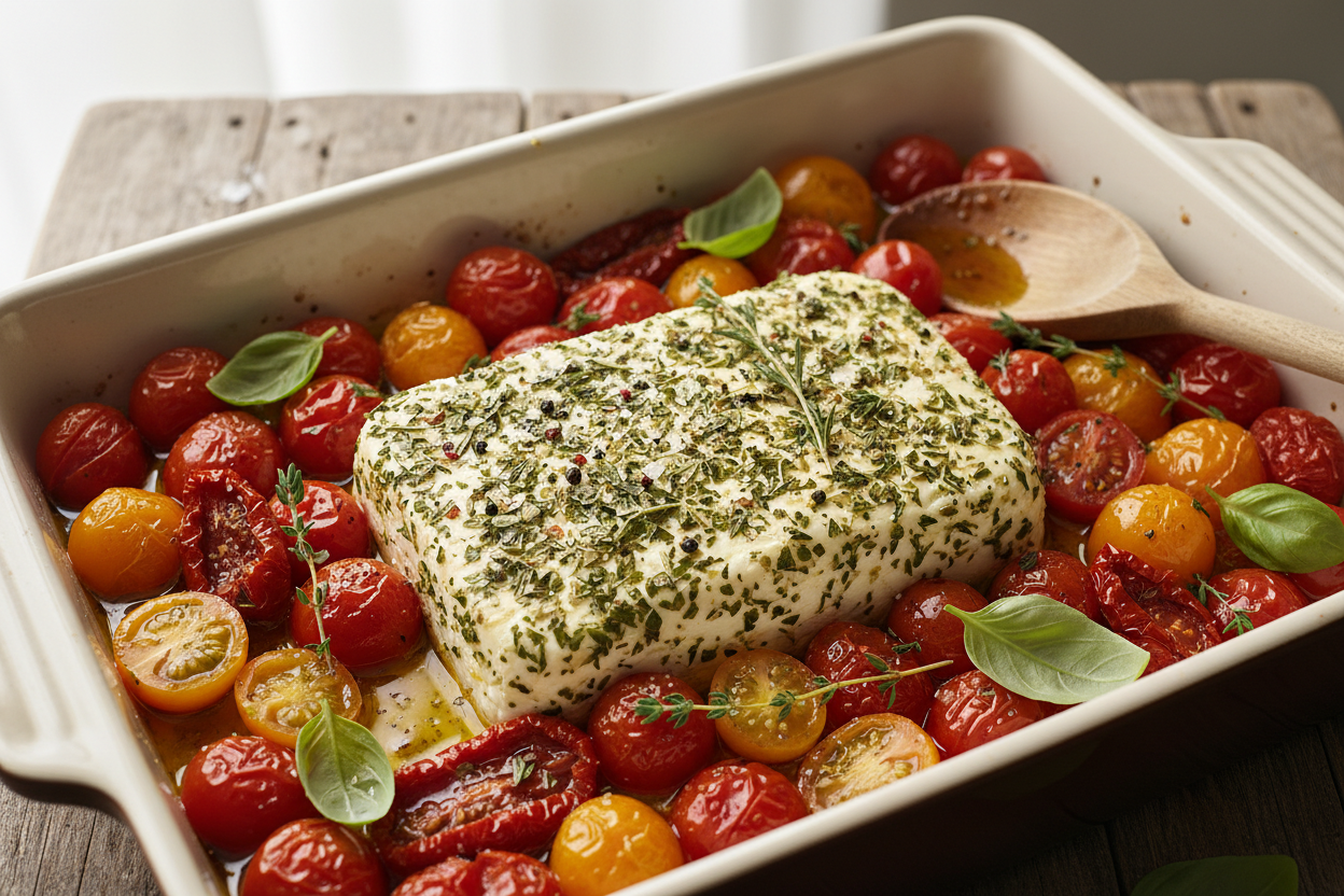 Baked Boursin Pasta Recipe with Tomatoes and Spinach 2 Baked Boursin Cheese Pasta preparation step 1