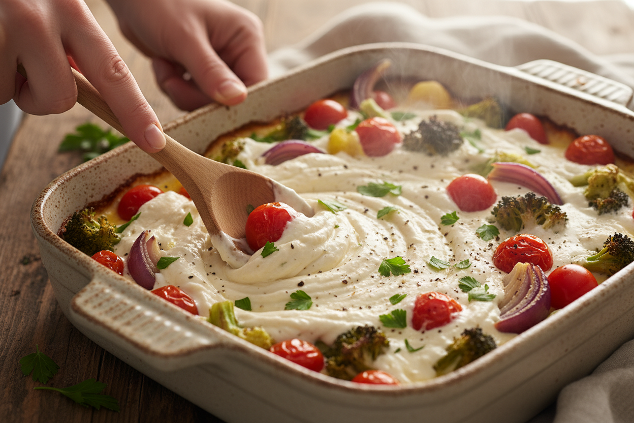 Boursin Cheese Pasta with Veggies preparation step 2