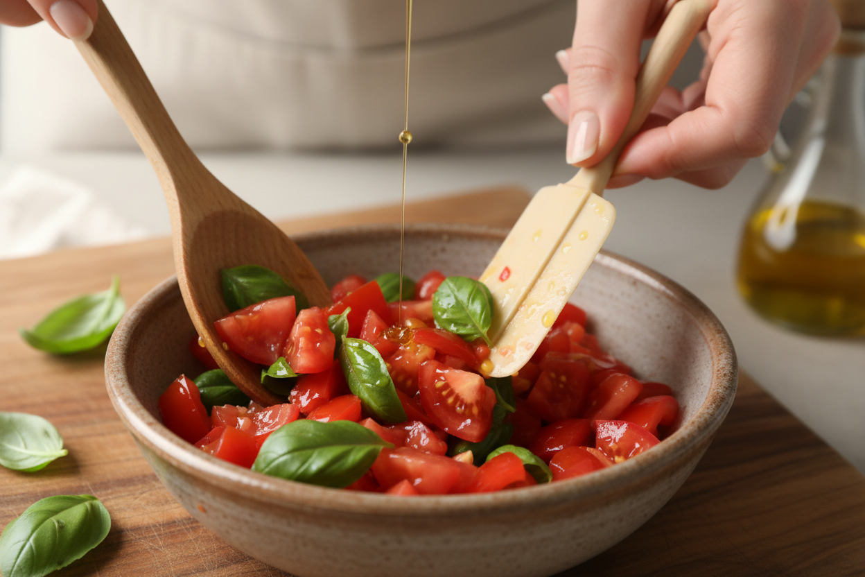 Bruschetta Dip preparation step 1
