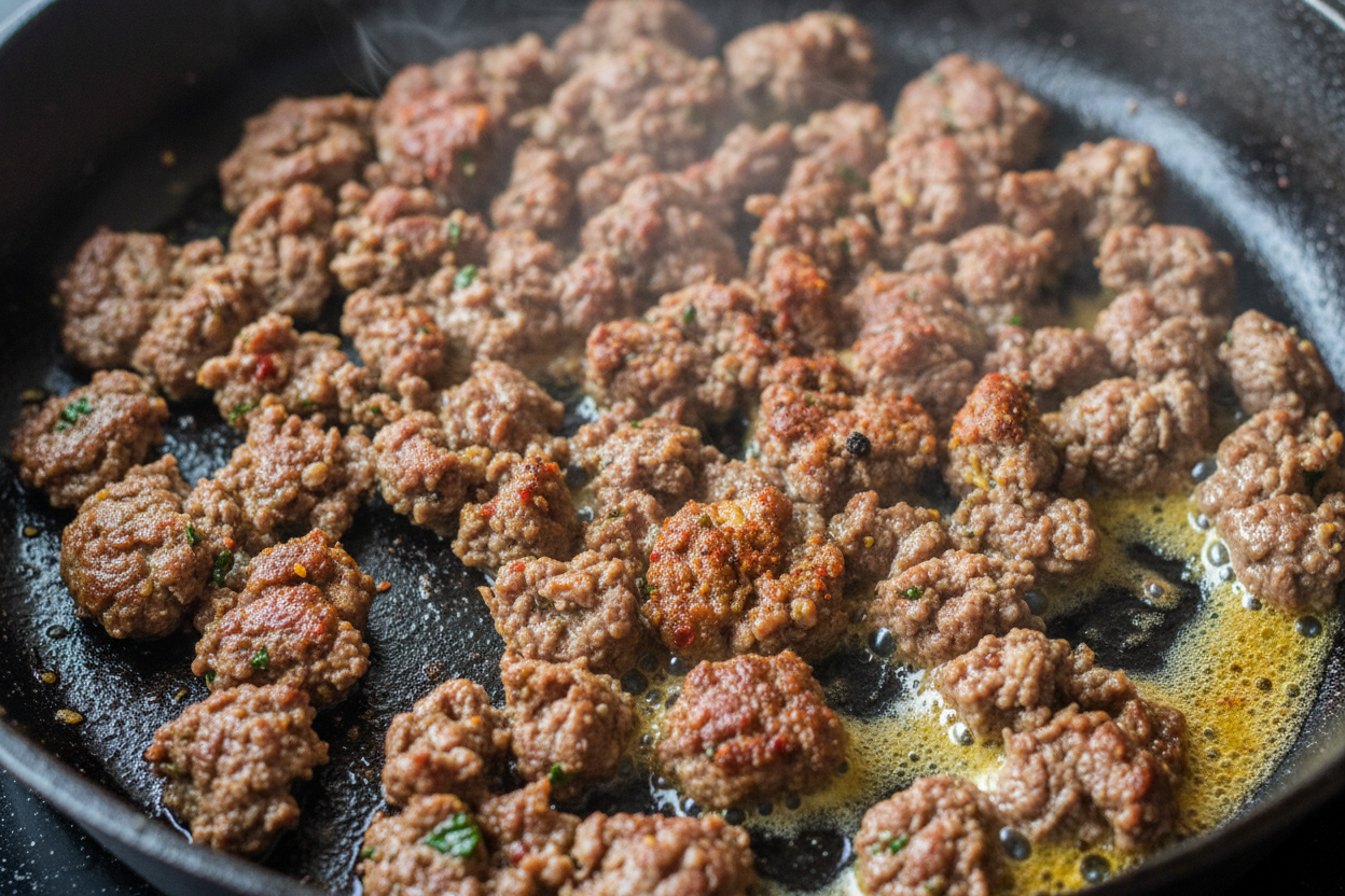 Burger Bowls - Low Carb Burger Option preparation step 1