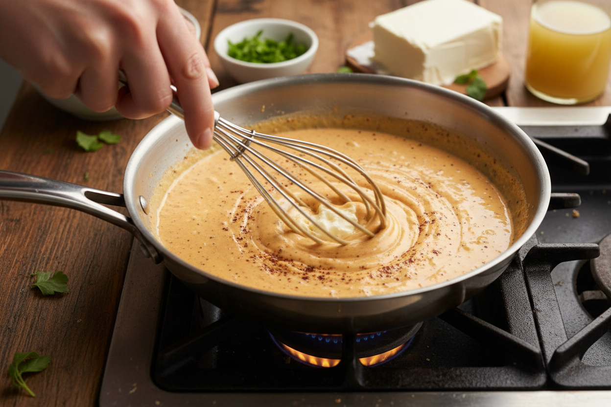 Southern Spiced Creamy Corn on the Cob (1-Pan Side Dish) 3 Cajun Creamy Corn preparation step 2