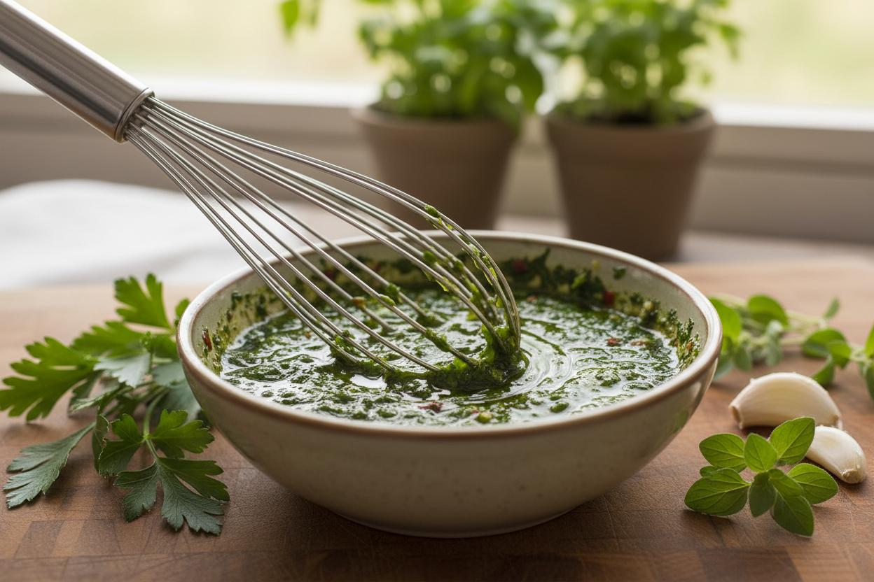 Hearty Chimichurri Steak Salad with Grilled Vegetables 2 Chimichurri Steak and Vegetable Salad preparation step 1