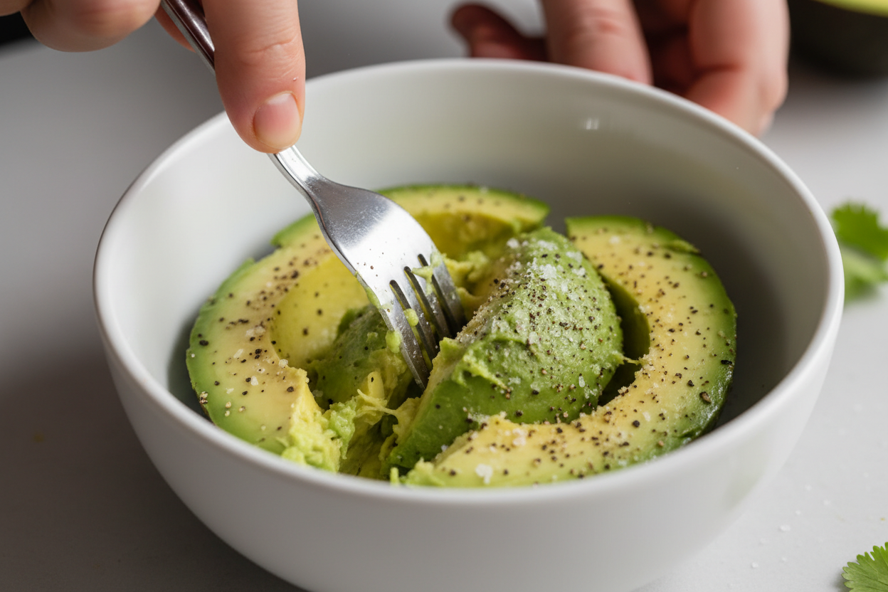 Cottage Cheese Avocado Toast preparation step 1
