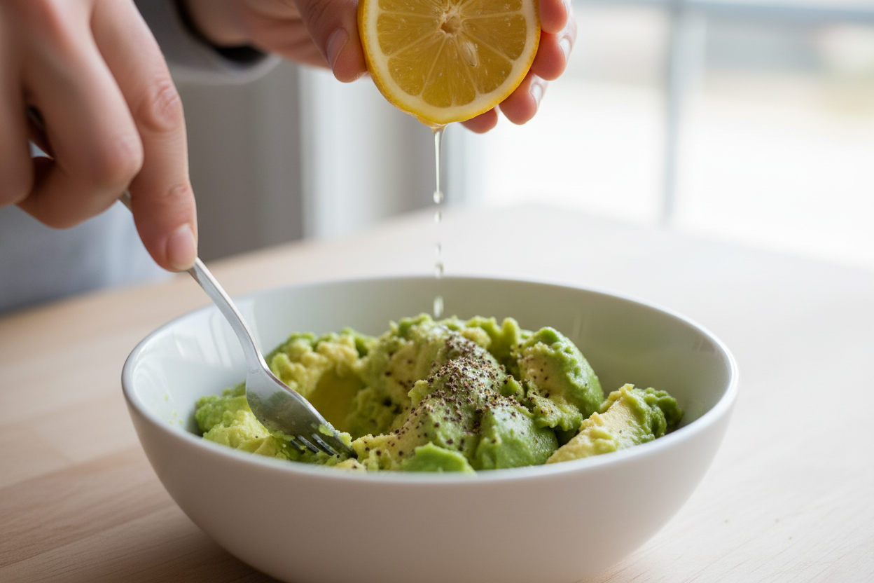 Cottage Cheese Avocado Toast preparation step 1