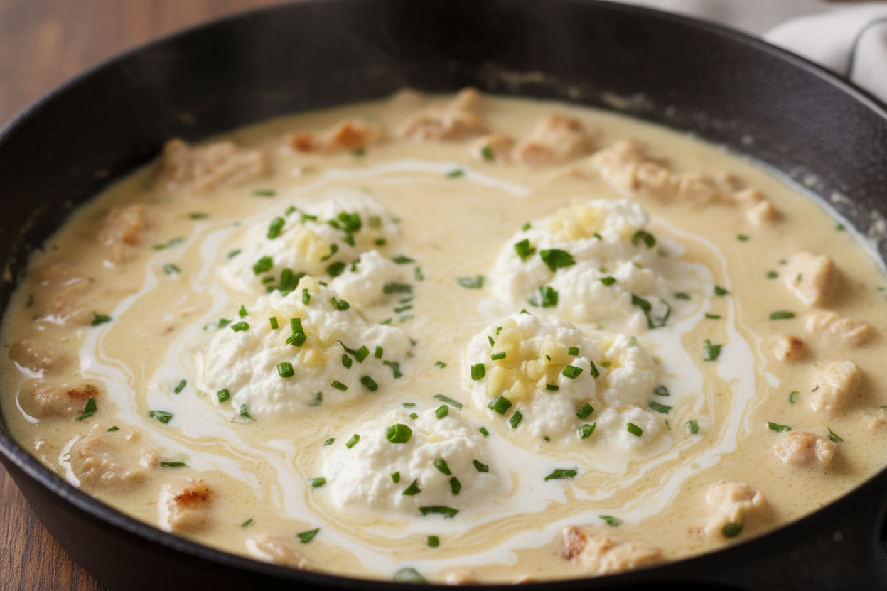 30-Minute Boursin Chicken (Creamy Skillet Dinner) 3 Creamy Boursin Chicken preparation step 2
