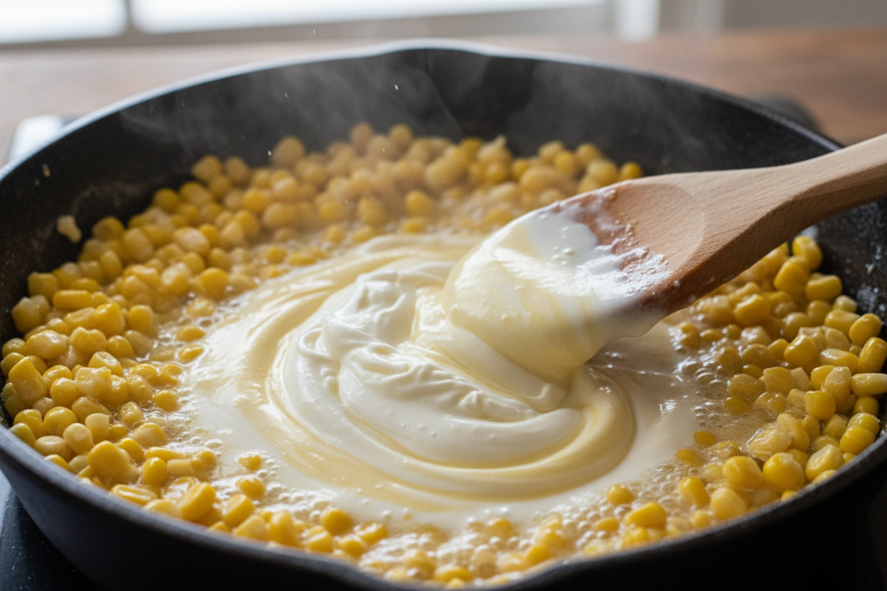 Creamy Corn Salad with Crispy Beef: Easy BBQ Side Dish 3 Creamy Corn Salad Easy BBQ Side Dish preparation step 2