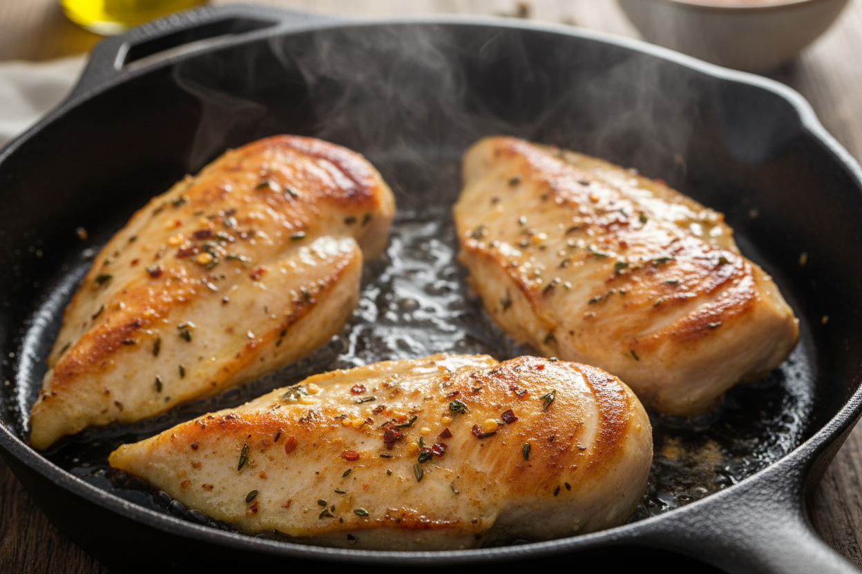Creamy Tuscan Chicken preparation step 1