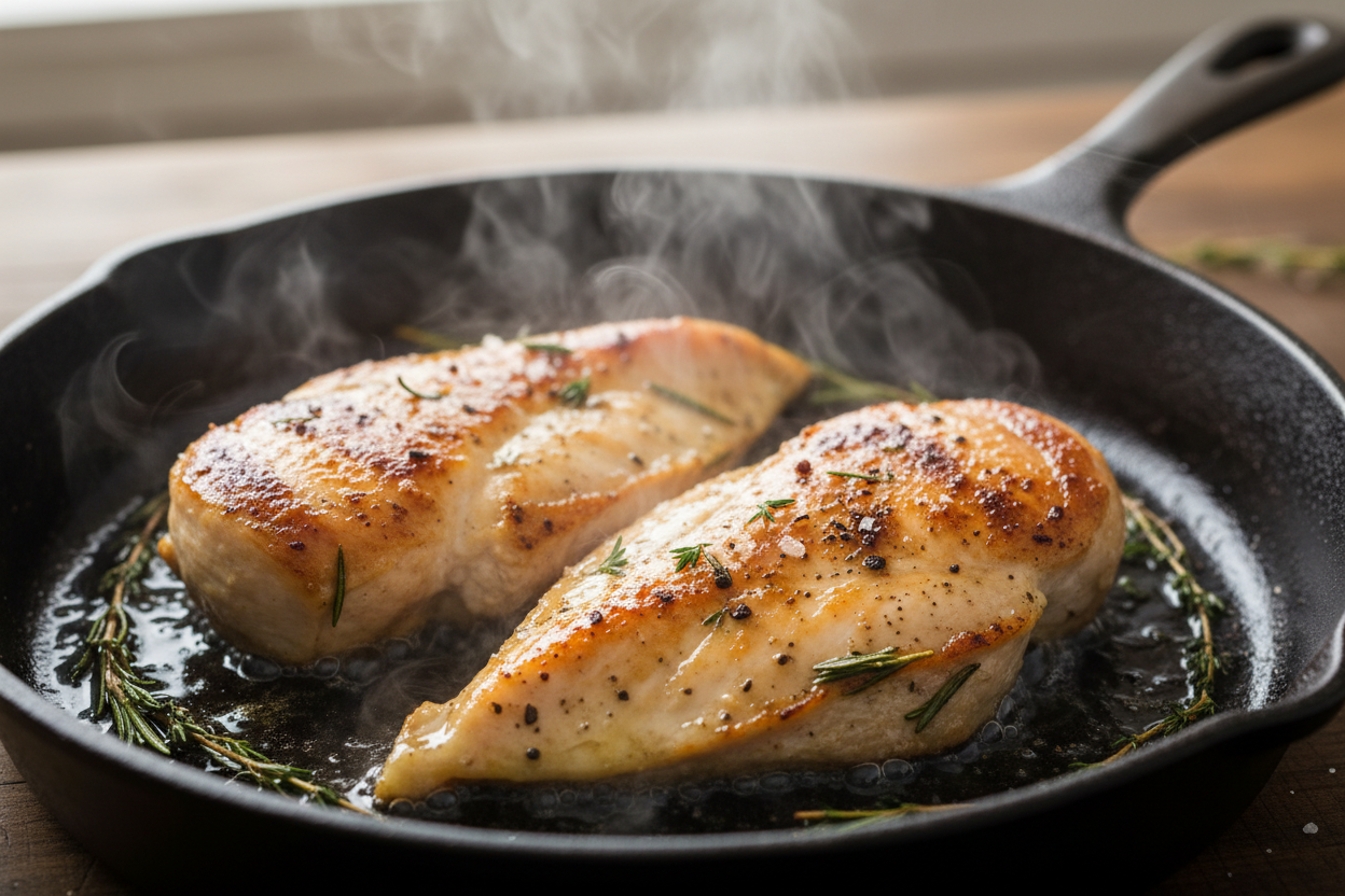 Creamy Tuscan Chicken preparation step 1