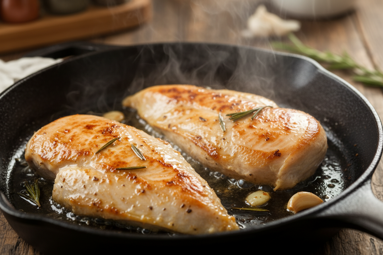 Creamy Tuscan Chicken preparation step 1