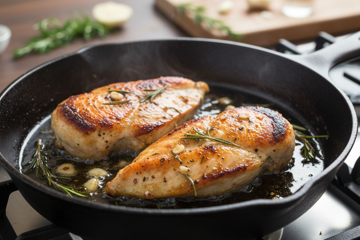 Creamy Tuscan Garlic Chicken preparation step 1