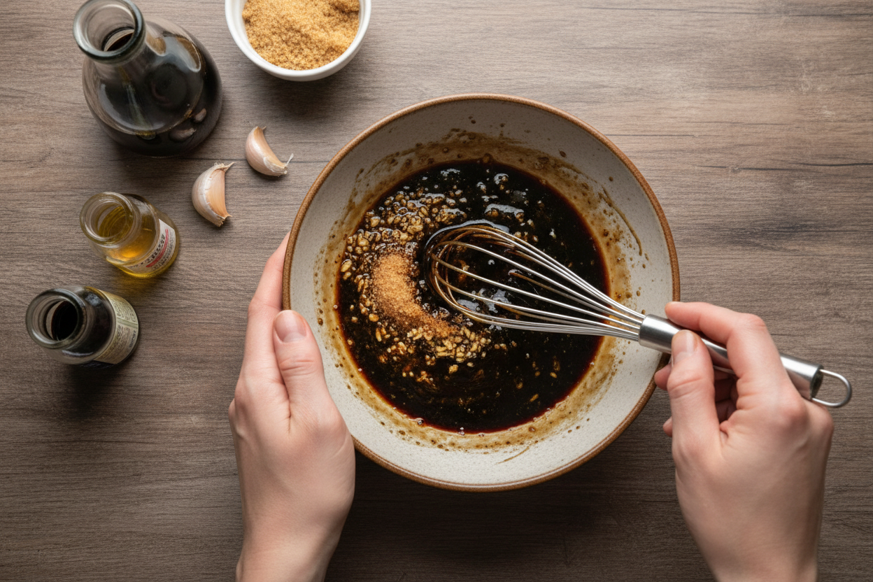 Easy Slow Cooker Teriyaki Beef Bites 3 Crock Pot Teriyaki Steak Bites preparation step 2