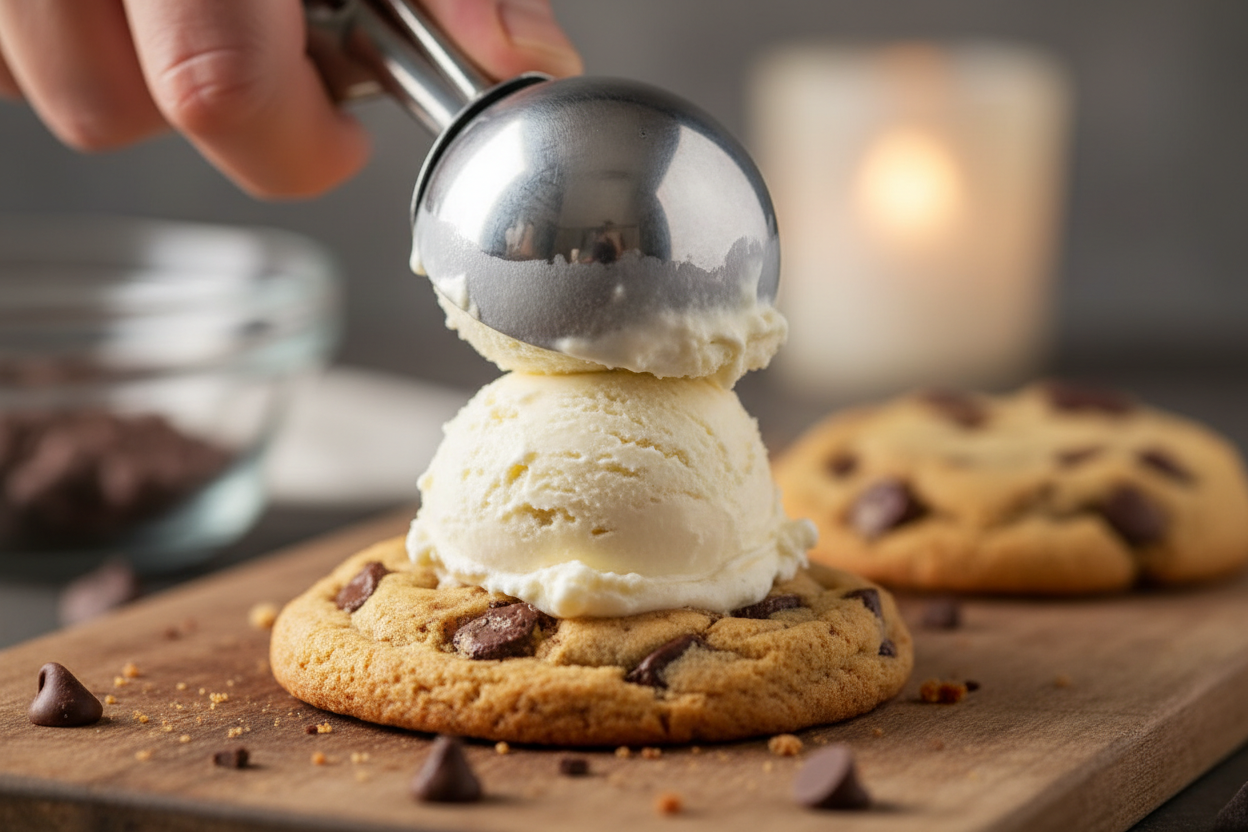 DIY Ice Cream Sandwiches with Sprinkles preparation step 1